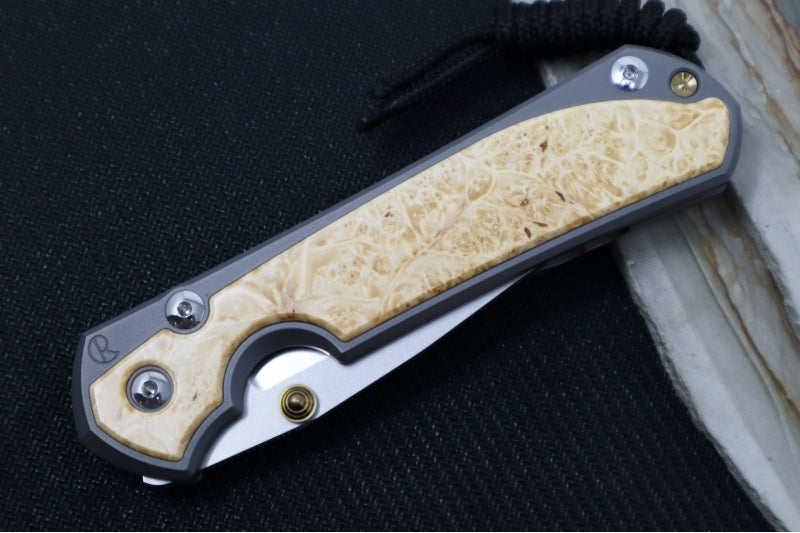 Chris Reeve Large Sebenza 31 - Drop Point Blade / Box Elder Inlay / CPM-Magnacut (A2) L31-1108 - Northwest Knives
