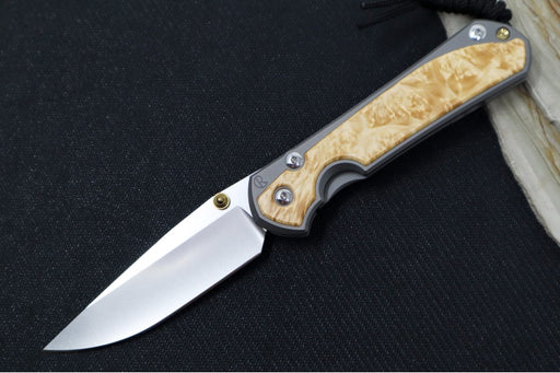 Chris Reeve Large Sebenza 31 - Drop Point Blade / Box Elder Inlay / CPM-Magnacut (A3) L31-1108 - Northwest Knives