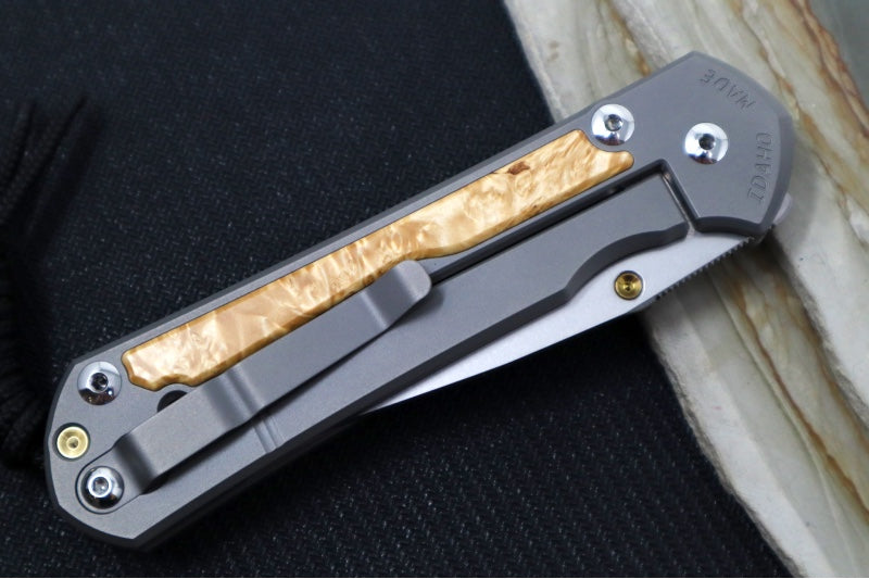 Chris Reeve Large Sebenza 31 - Drop Point Blade / Box Elder Inlay / CPM-Magnacut (A3) L31-1108 - Northwest Knives