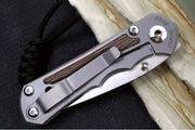 Chris Reeve Knives Small Inkosi Glass Blasted - Natural Canvas Micarta Inlays / Drop Point Blade / CPM-Magnacut Steel SIN-1118-006 - Northwest Knives