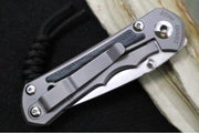 Chris Reeve Knives Small Inkosi Glass Blasted - Black Canvas Micarta Inlays / Drop Point Blade / CPM-Magnacut Steel SIN-1116 - Northwest Knives