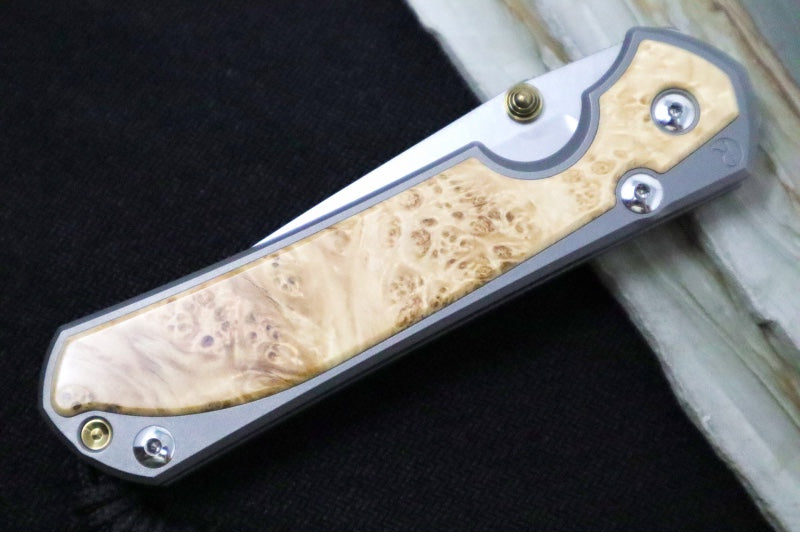 Chris Reeve Large Sebenza 31 - Tanto Blade / Box Elder Inlay / CPM-Magnacut Steel (A1) L31-1132