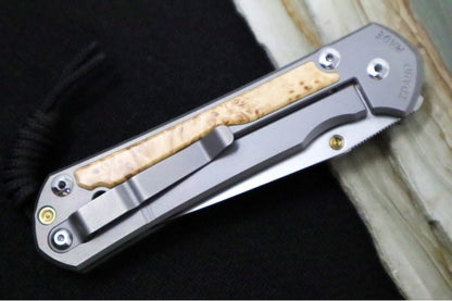 Chris Reeve Large Sebenza 31 - Tanto Blade / Box Elder Inlay / CPM-Magnacut Steel (A1) L31-1132