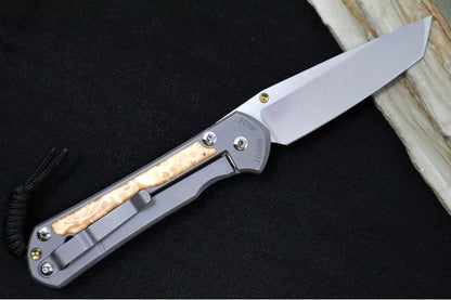 Chris Reeve Large Sebenza 31 - Tanto Blade / Box Elder Inlay / CPM-Magnacut Steel (A2) L31-1132