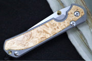 Chris Reeve Large Sebenza 31 - Tanto Blade / Box Elder Inlay / CPM-Magnacut Steel (A2) L31-1132 - Northwest Knives