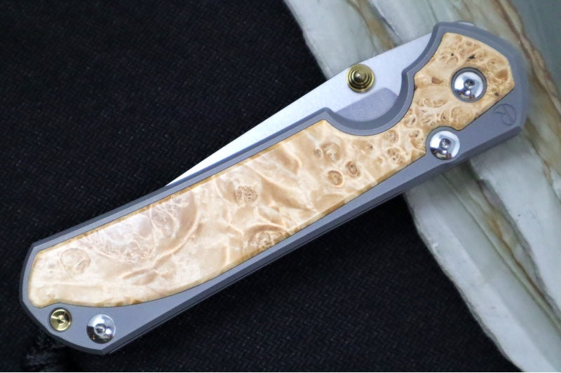 Chris Reeve Large Sebenza 31 - Tanto Blade / Box Elder Inlay / CPM-Magnacut Steel (A2) L31-1132 - Northwest Knives