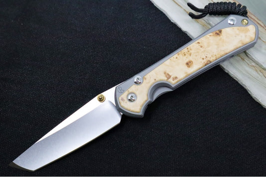 Chris Reeve Large Sebenza 31 - Tanto Blade / Box Elder Inlay / CPM-Magnacut Steel (A3) L31-1132