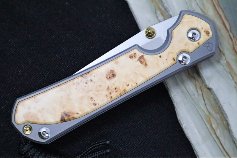 Chris Reeve Large Sebenza 31 - Tanto Blade / Box Elder Inlay / CPM-Magnacut Steel (A3) L31-1132 - Northwest Knives