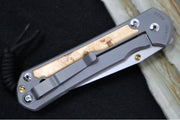 Chris Reeve Large Sebenza 31 - Tanto Blade / Box Elder Inlay / CPM-Magnacut Steel (A3) L31-1132 - Northwest Knives