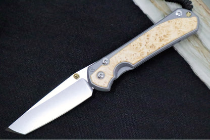 Chris Reeve Large Sebenza 31 - Tanto Blade / Box Elder Inlay / CPM-Magnacut Steel (A4) L31-1132