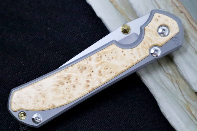 Chris Reeve Large Sebenza 31 - Tanto Blade / Box Elder Inlay / CPM-Magnacut Steel (A4) L31-1132 - Northwest Knives