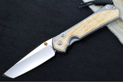 Chris Reeve Large Sebenza 31 - Tanto Blade / Box Elder Inlay / CPM-Magnacut Steel (A8) L31-1132