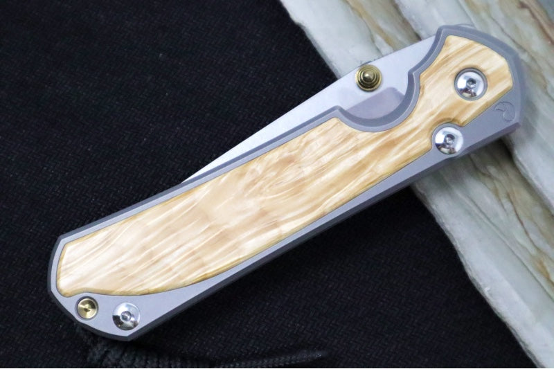 Chris Reeve Large Sebenza 31 - Tanto Blade / Box Elder Inlay / CPM-Magnacut Steel (A8) L31-1132