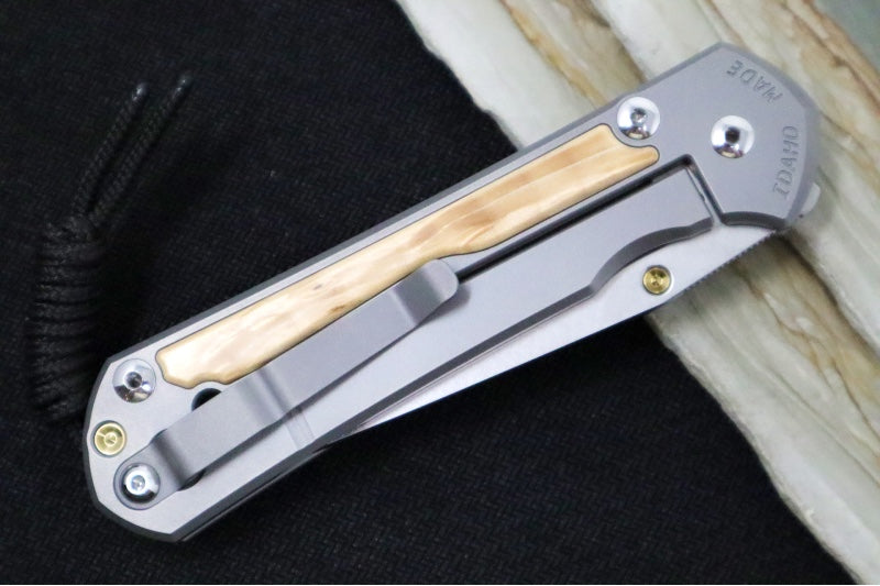 Chris Reeve Large Sebenza 31 - Tanto Blade / Box Elder Inlay / CPM-Magnacut Steel (A8) L31-1132 - Northwest Knives