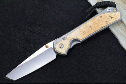 Chris Reeve Large Sebenza 31 - Tanto Blade / Box Elder Inlay / CPM-Magnacut Steel (A7) L31-1132