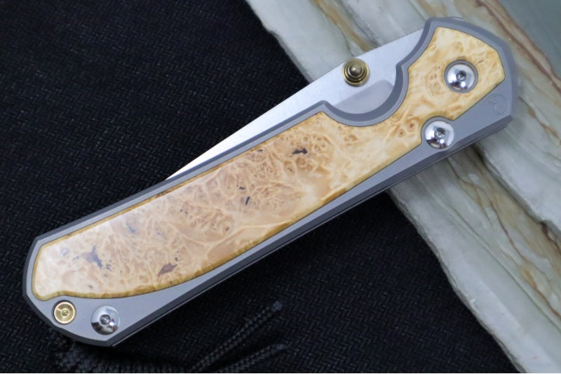 Chris Reeve Large Sebenza 31 - Tanto Blade / Box Elder Inlay / CPM-Magnacut Steel (A7) L31-1132 - Northwest Knives