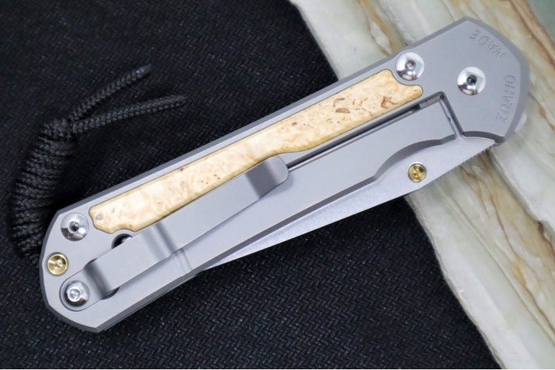 Chris Reeve Large Sebenza 31 - Tanto Blade / Box Elder Inlay / CPM-Magnacut Steel (A7) L31-1132 - Northwest Knives