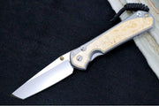 Chris Reeve Large Sebenza 31 - Tanto Blade / Box Elder Inlay / CPM-Magnacut Steel (A6) L31-1132 - Northwest Knives