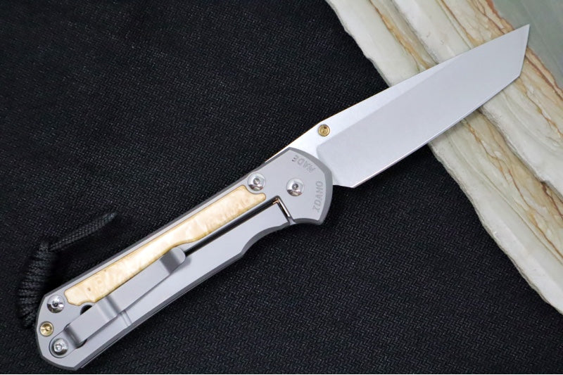 Chris Reeve Large Sebenza 31 - Tanto Blade / Box Elder Inlay / CPM-Magnacut Steel (A6) L31-1132