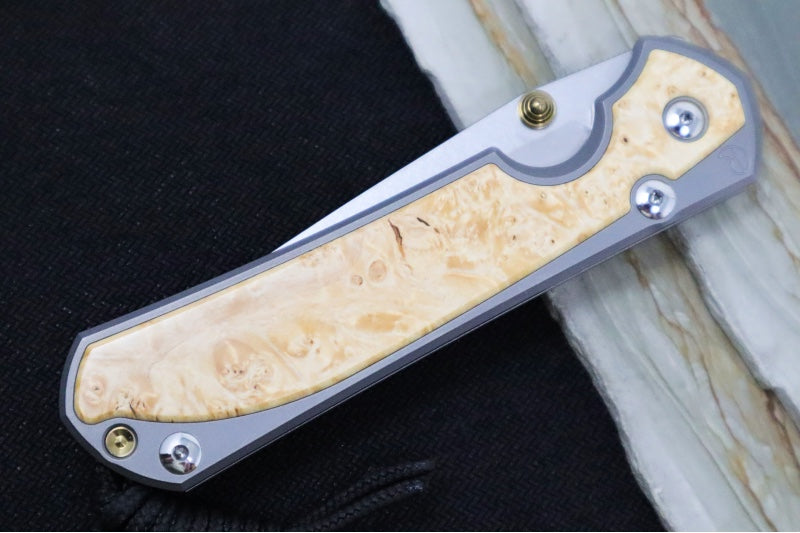 Chris Reeve Large Sebenza 31 - Tanto Blade / Box Elder Inlay / CPM-Magnacut Steel (A6) L31-1132 - Northwest Knives
