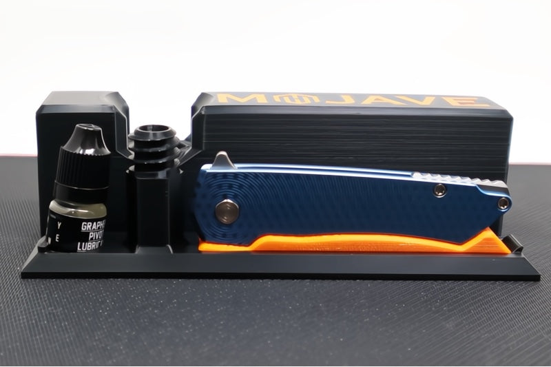 MachineWorks Mojave 1505 - Wharncliffe Blade / Stonewash Finish / CPM-S90V Steel / Anodized Grade 5 Titanium Handle