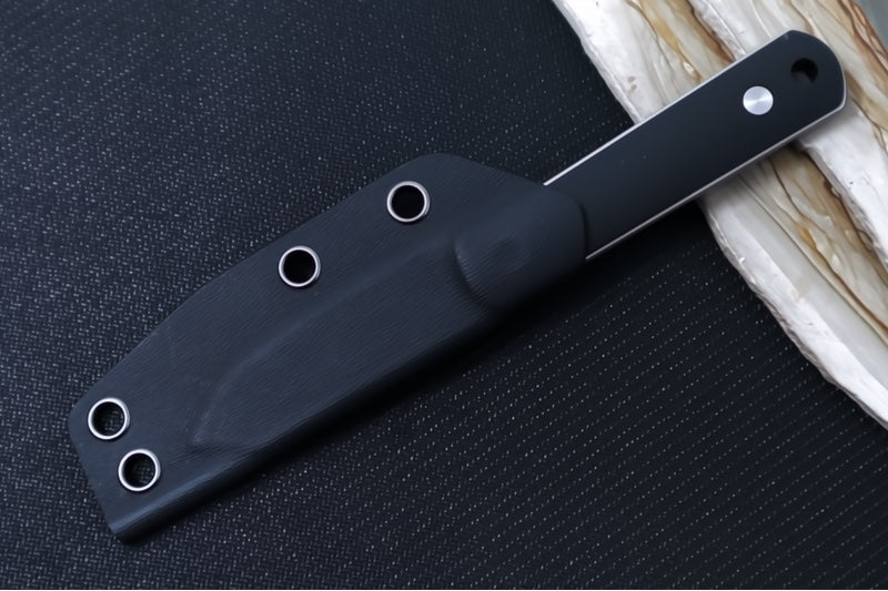 Boker BFF Packlite Fixed Blade - Removable Black Richlite Handle / CPM-Magnacut Steel / Drop Point Blade / Black Kydex Sheath 120749
