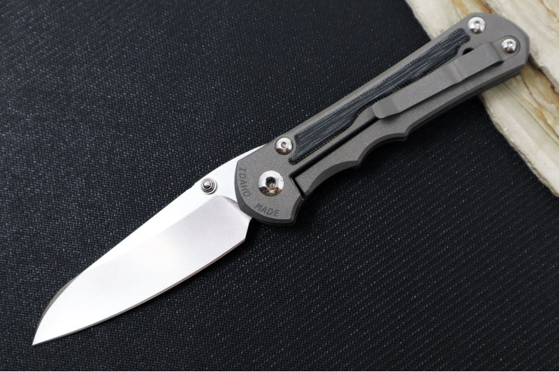 Garage Sale Chris Reeve Large Inkosi LEFT HANDED - Insingo Blade / CPM-Magnacut Steel / Black Canvas Micarta Inlays & Titanium Handle LIN-1029