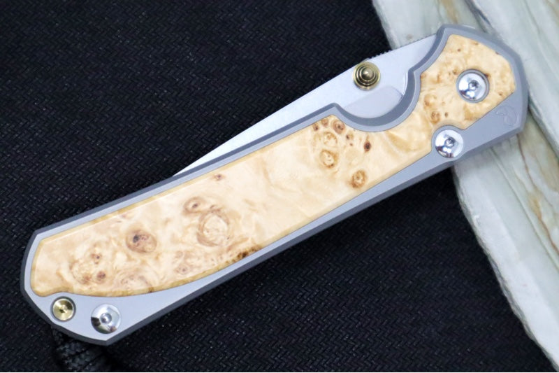 Chris Reeve Large Sebenza 31 - Tanto Blade / Box Elder Inlay / CPM-Magnacut Steel (A5) L31-1132 - Northwest Knives