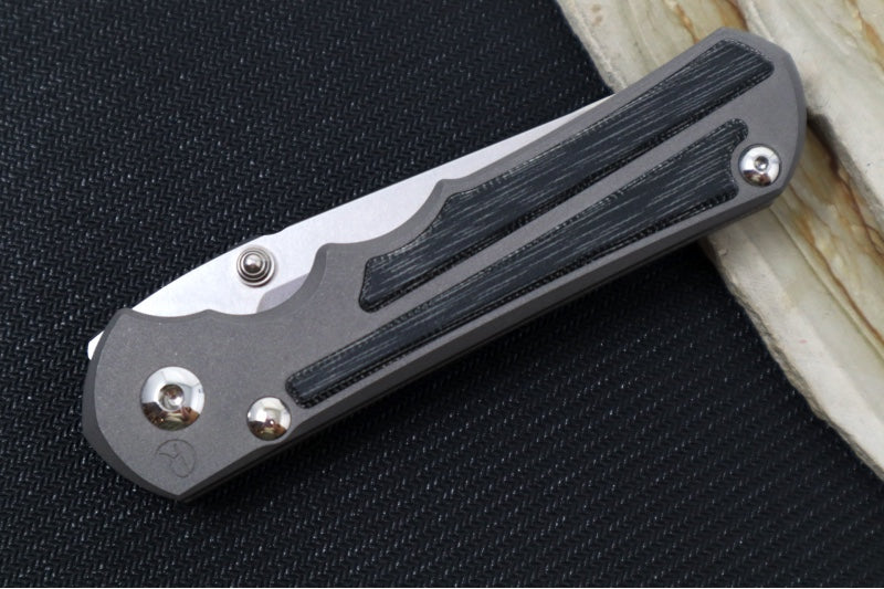Garage Sale Chris Reeve Large Inkosi LEFT HANDED - Insingo Blade / CPM-Magnacut Steel / Black Canvas Micarta Inlays & Titanium Handle LIN-1029