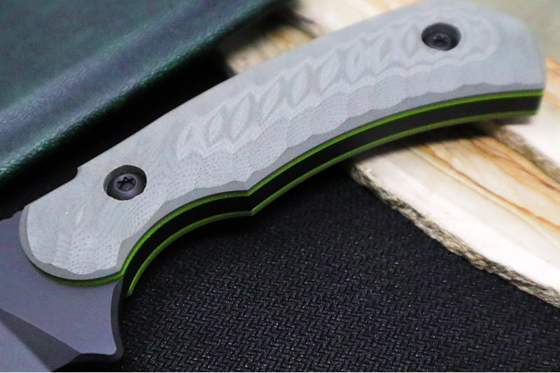 Toor Knives Zenith Apocalypse Limited Edition - Black Oxide Finished Blade / CPM-Cruwear Steel / Apocalypse Gray G10 Handle / DuoTone Kydex Sheath 850061338099