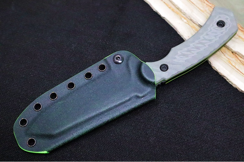 Toor Knives Zenith Apocalypse Limited Edition - Black Oxide Finished Blade / CPM-Cruwear Steel / Apocalypse Gray G10 Handle / DuoTone Kydex Sheath 850061338099