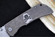 McNees Knives PM Mac2 3.5" Atomic Bronze Shipwreck Folding Knife - CPM-Magnacut Steel / Drop Point / Shipwreck Bronze Titanium Handle - Northwest Knives