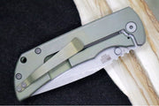 McNees Knives PM Mac2 3.5" Atomic Smooth Green and Bronze Folding Knife - CPM-Magnacut Steel / Drop Point / Smooth Green & Bronze Anodized Titanium Handle - Northwest Knives