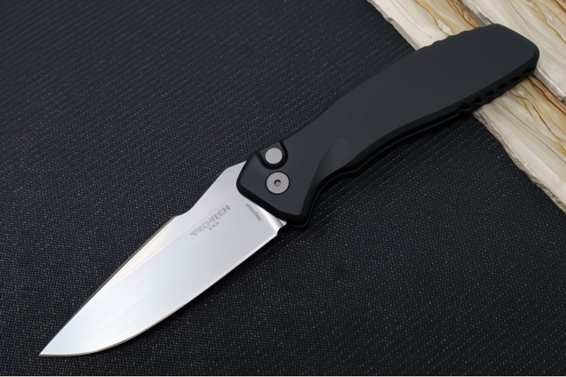 Pro Tech Vero Synapse Auto - Black Anodized Aluminum Handle / Stonewashed Finish / CPM-MagnaMax Steel / DLC Machined Titanium Clip VERO2101-MM