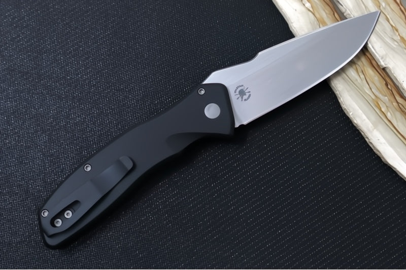 Pro Tech Vero Synapse Auto - Black Anodized Aluminum Handle / Stonewashed Finish / CPM-MagnaMax Steel / DLC Machined Titanium Clip VERO2101-MM
