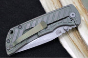 McNees Knives PM Mac2 3.5" Green & Bronze Fastback Folding Knife - CPM-Magnacut Steel / Drop Point / Green & Bronzed Fastback Patterned Anodized Titanium Handle - Northwest Knives
