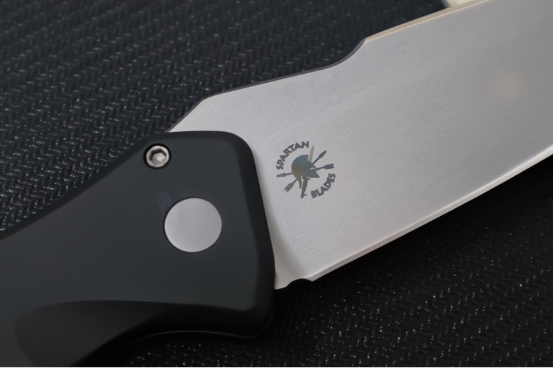Pro Tech Pallas Auto - Black Anodized Aluminum Handle / CPM-Magnacut Steel / Stonewash Finish SB1101