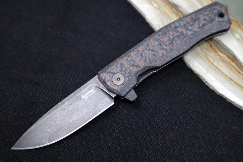 Lionsteel Myto Magnacut Flipper - Drop Point Blade / CPM-Magnacut Steel / Fat Carbon Snake Skin Carbon Fiber Handle MT01MCSS - Northwest Knives
