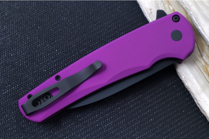 Pro Tech Malibu - Wharncliffe / Black DLC Magnacut blade / Purple Aluminum Handle 5303-PURPLE