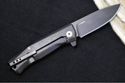 Lionsteel Myto Magnacut Flipper - Drop Point Blade / CPM-Magnacut Steel / Fat Carbon Mars Valley Carbon Fiber Handle MT01MCMV - Northwest Knives