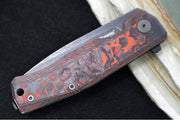 Lionsteel Myto Magnacut Flipper - Drop Point Blade / CPM-Magnacut Steel / Fat Carbon Mars Valley Carbon Fiber Handle MT01MCMV - Northwest Knives