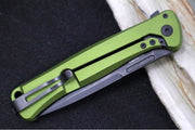 Lionsteel Skinny Integral Flipper - Drop Point Blade / CPM-Magnacut Steel / Green Aluminum Handles with Green Canvas Micarta Inlay SK01AGB - Northwest Knives
