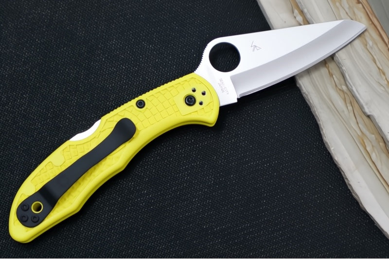 Spyderco Salt 2 - Yellow FRN Handle / H2 Steel C88PYL2