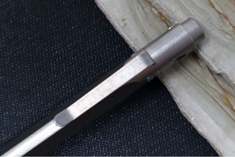 Nottingham Tactical TiButton Single Lock Pen - Right Hand - G2 Full Size - Trifecta Tumbled