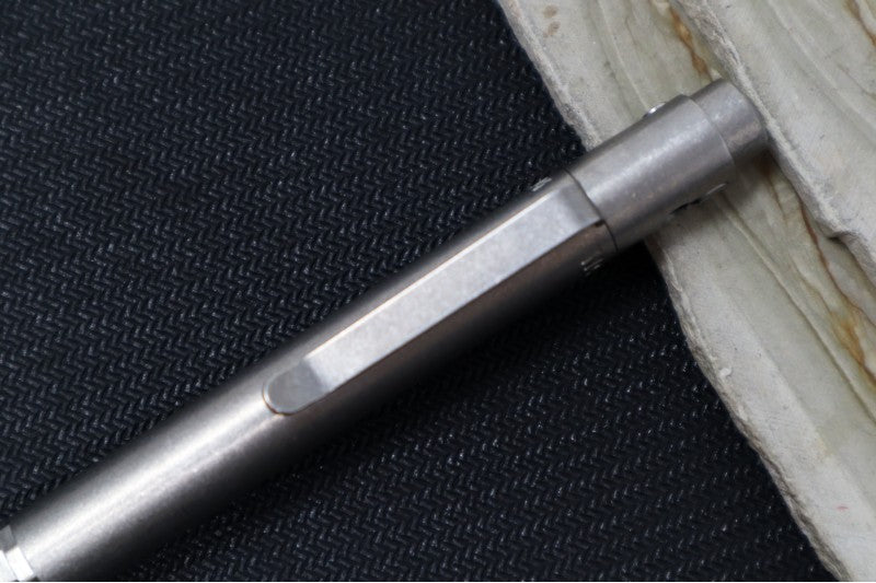 Nottingham Tactical TiButton Single Lock Pen - Right Hand - Parker - Partially Digital Tumbled
