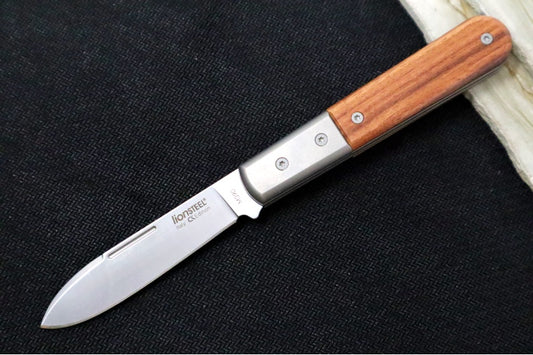 Lionsteel Barlow Slipjoint - Santos Wood Handle / M390 Steel / Roundhead Blade / Satin Finish CK0111ST