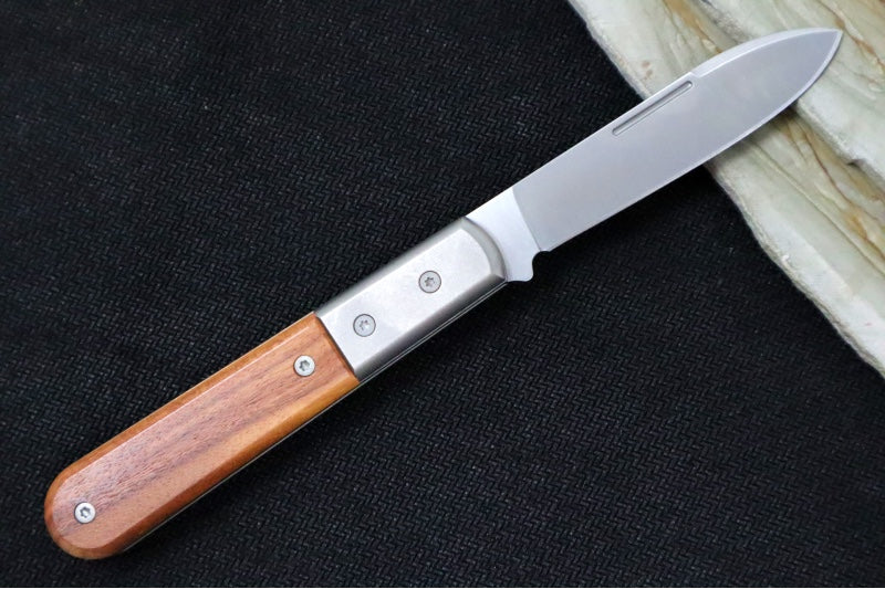 Lionsteel Barlow Slipjoint - Santos Wood Handle / M390 Steel / Roundhead Blade / Satin Finish CK0111ST - Northwest Knives