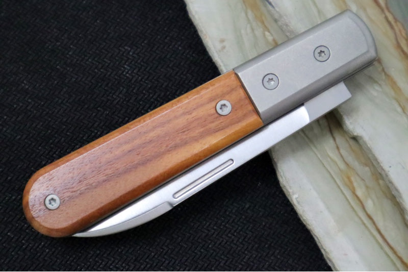 Lionsteel Barlow Slipjoint - Santos Wood Handle / M390 Steel / Roundhead Blade / Satin Finish CK0111ST