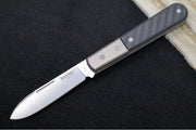 Lionsteel Barlow Slipjoint - Black Carbon Fiber Handle / M390 Steel / Roundhead Blade / Satin Finish CK0111CF - Northwest Knives