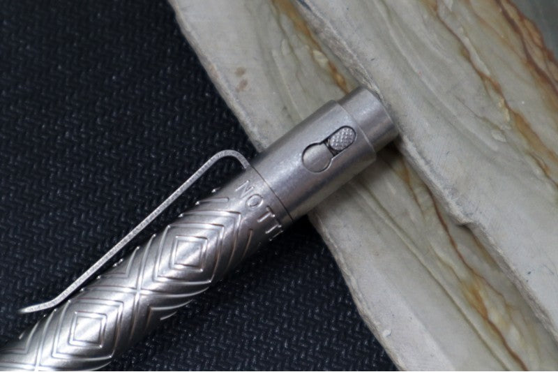 Nottingham Tactical TiButton Single Lock Pen - Right Hand - Parker - Marksman Tumbled